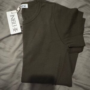 ETERNE moss baby ribbed t shirt